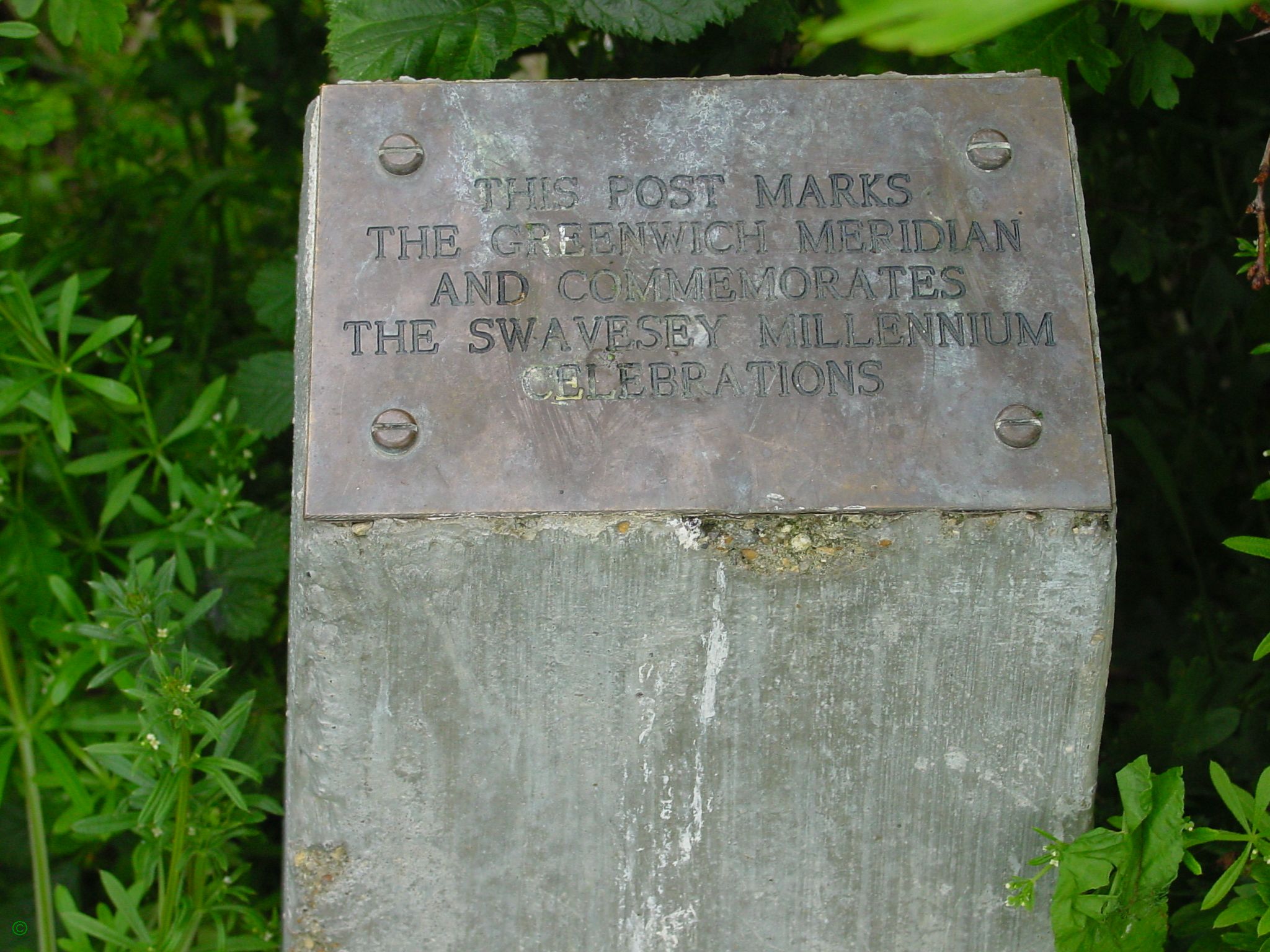 Greenwich Meridian Marker; England; Cambridgeshire; Swavesey